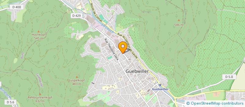 localisation de l'entreprise SCI THALIE 160  GUEBWILLER