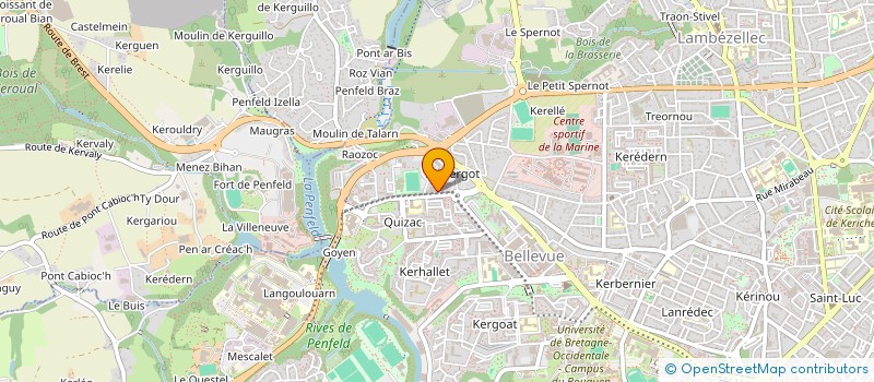 localisation de l'entreprise SCI THALIE  BREST