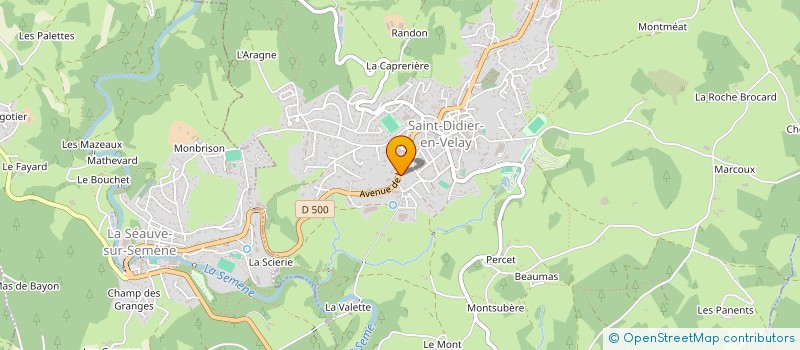 localisation de l'entreprise SCI THALIE  SAINT-DIDIER-EN-VELAY