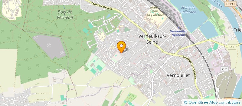 localisation de l'entreprise SCI THAMO  VERNEUIL-SUR-SEINE