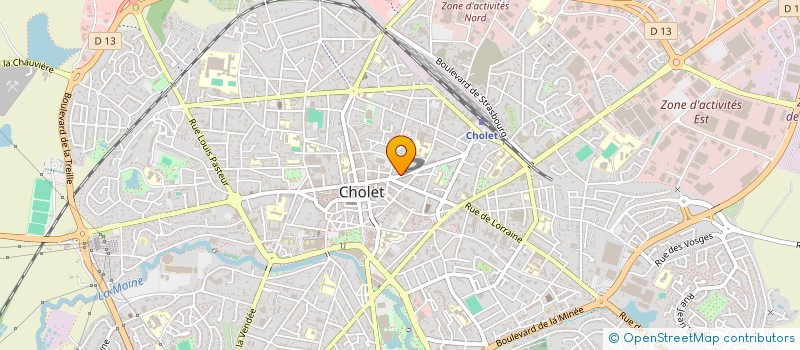 localisation de l'entreprise SCI THAMSAL à CHOLET