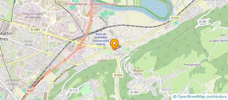 localisation de l'entreprise SCI THAN  GIERES