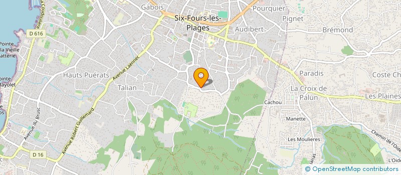 localisation de l'entreprise SCI THANOS à SIX-FOURS-LES-PLAGES