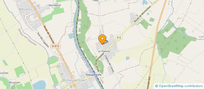 localisation de l'entreprise SCI THARLAN  DIEUPENTALE