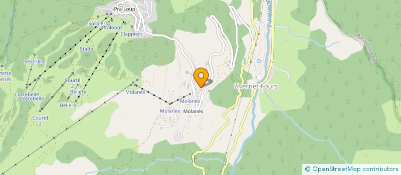 localisation de l'entreprise SCI THAURON DANOUN PRALOU  UVERNET-FOURS