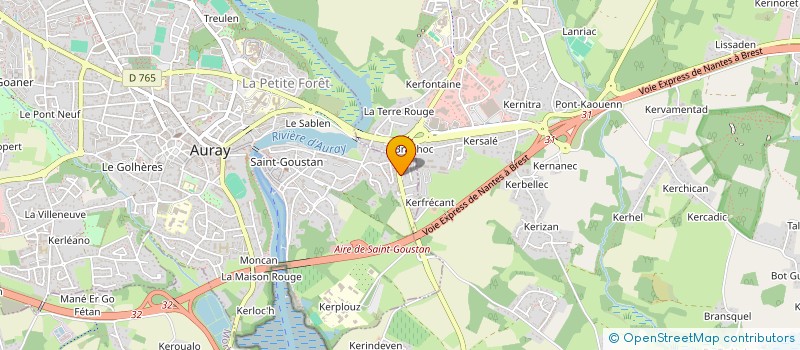localisation de l'entreprise SCI THB à AURAY