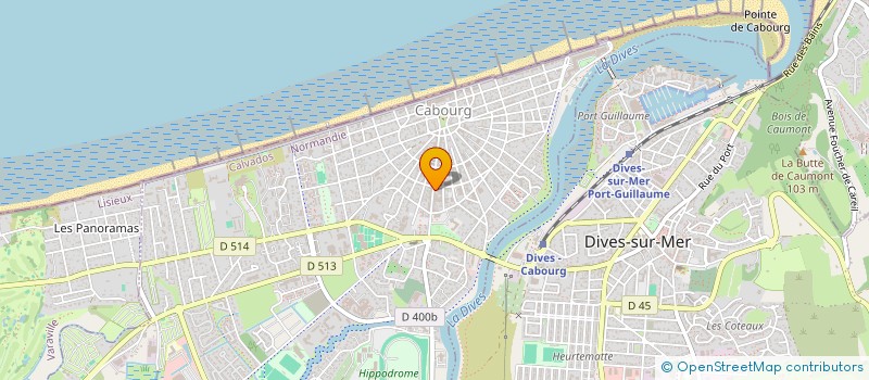 localisation de l'entreprise SCI THBH à CABOURG