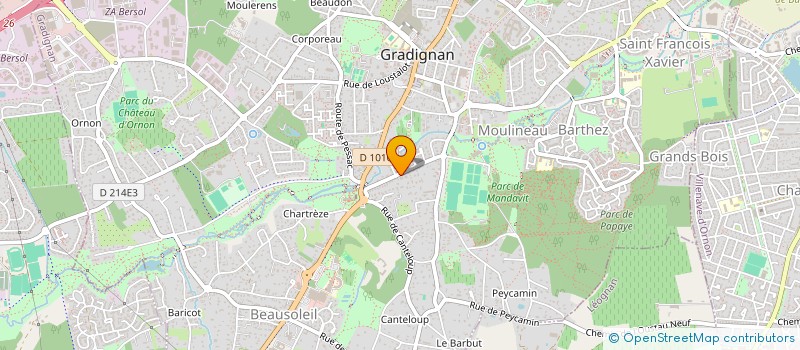 localisation de l'entreprise SCI THD  GRADIGNAN