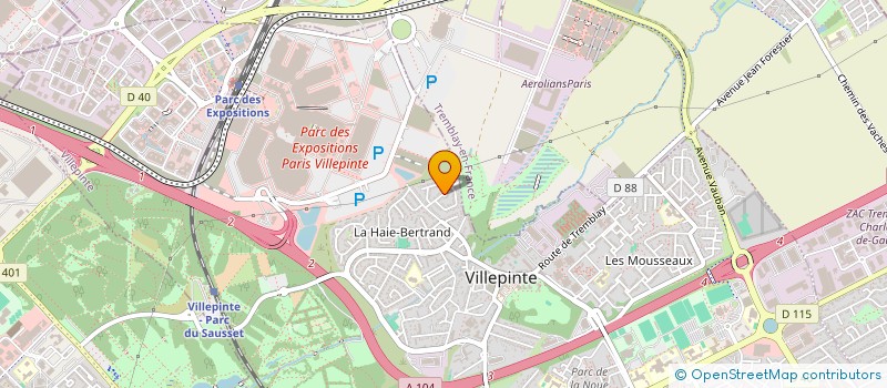 localisation de l'entreprise SCI THDO à VILLEPINTE