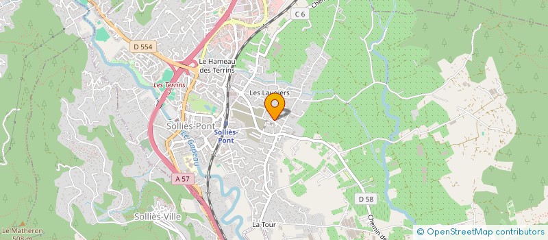 localisation de l'entreprise SCI THE BIG FIVE  SOLLIES-PONT