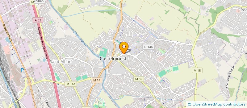 localisation de l'entreprise SCI THE CASTLE 2  CASTELGINEST