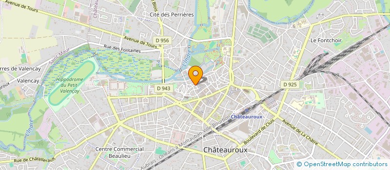 localisation de l'entreprise SCI THE FAMILY  CHATEAUROUX