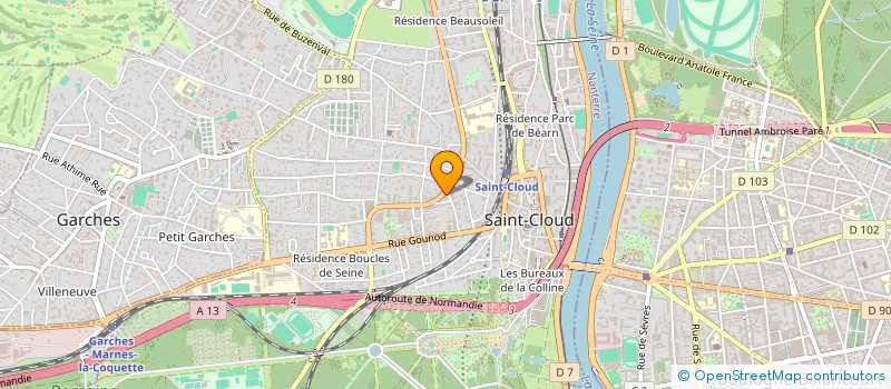 localisation de l'entreprise SCI THE FIRST à GARCHES