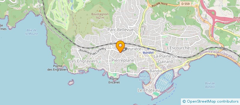 localisation de l'entreprise SCI - THE G.A.M.E.  BANDOL