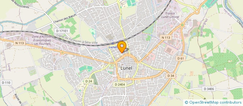 localisation de l'entreprise SCI THE GEMPP  LUNEL