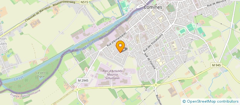 localisation de l'entreprise SCI THE TALL TWINS  COMINES