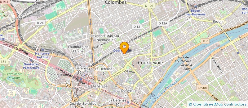 localisation de l'entreprise SCI THE TOLED à COURBEVOIE