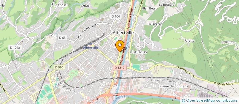 localisation de l'entreprise SCI THE WHITE VALLEY COMPANY  ALBERTVILLE