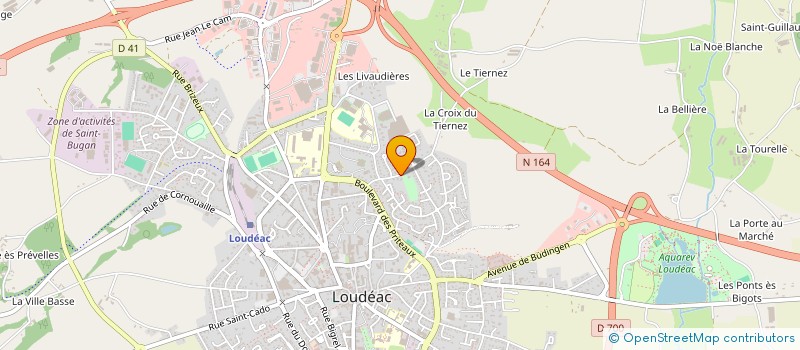 localisation de l'entreprise SCI THEANN à LOUDEAC