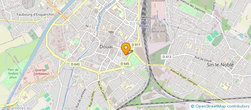 localisation de l'entreprise SCI THEAUX DEVELOPPEMENTS à DOUAI