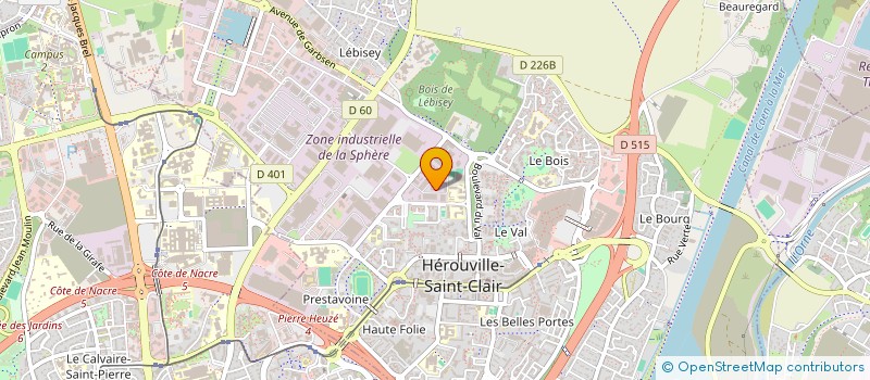 localisation de l'entreprise SCI THEBAULT  HEROUVILLE-SAINT-CLAIR