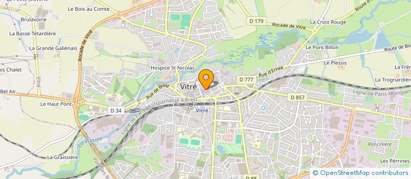 localisation de l'entreprise SCI THEBAULT GUILLO  VITRE