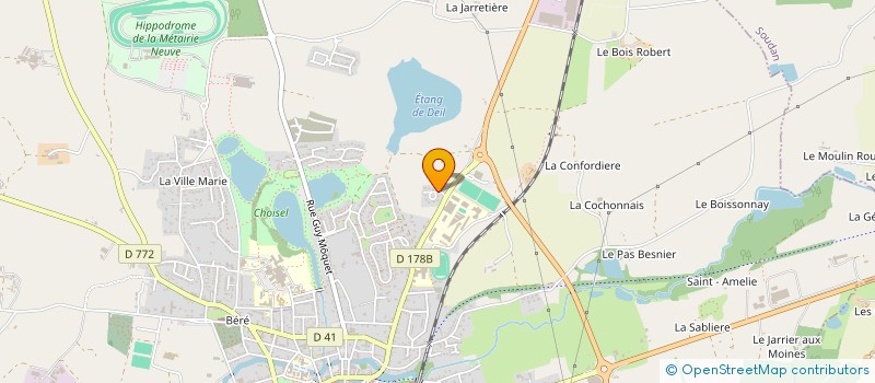 localisation de l'entreprise SCI THEBE  CHATEAUBRIANT