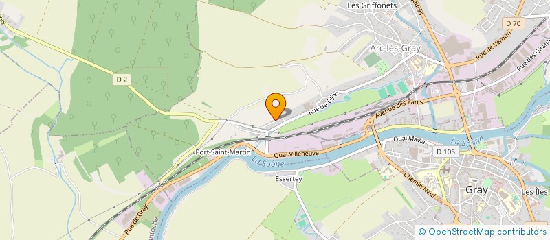 localisation de l'entreprise SCI THECLAUD  ARC-LES-GRAY