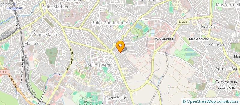 localisation de l'entreprise SCI THECLE  PERPIGNAN