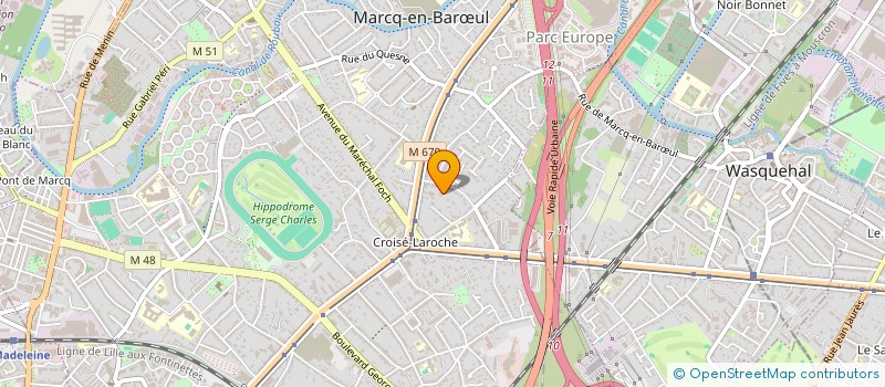 localisation de l'entreprise SCI THECYLEO à MARCQ-EN-BARŒUL