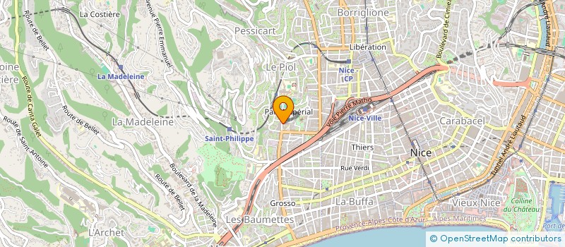 localisation de l'entreprise SCI THEELO à NICE