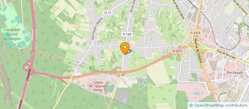 localisation de l'entreprise SCI THEIS à OLIVET
