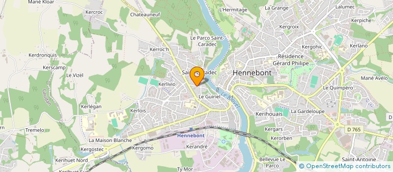 localisation de l'entreprise SCI THELANARJO  HENNEBONT