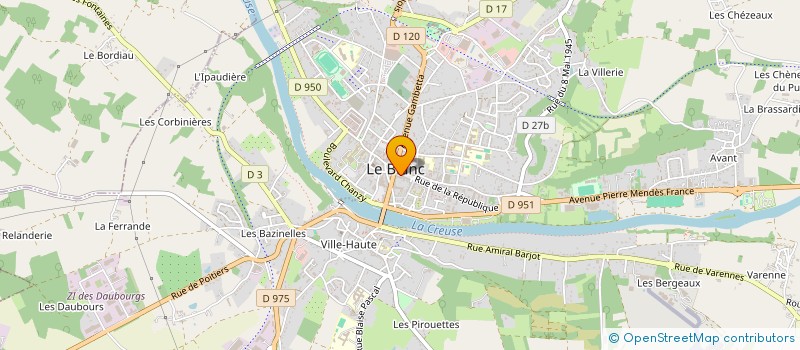 localisation de l'entreprise SCI THELEME à LE BLANC