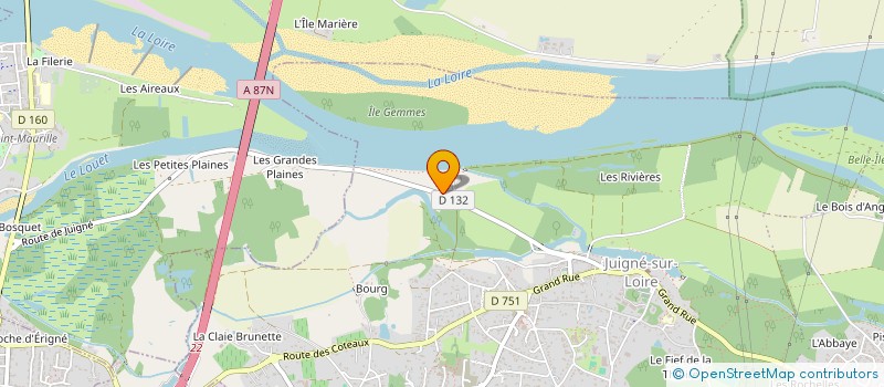 localisation de l'entreprise SCI THELEME  LES GARENNES SUR LOIRE