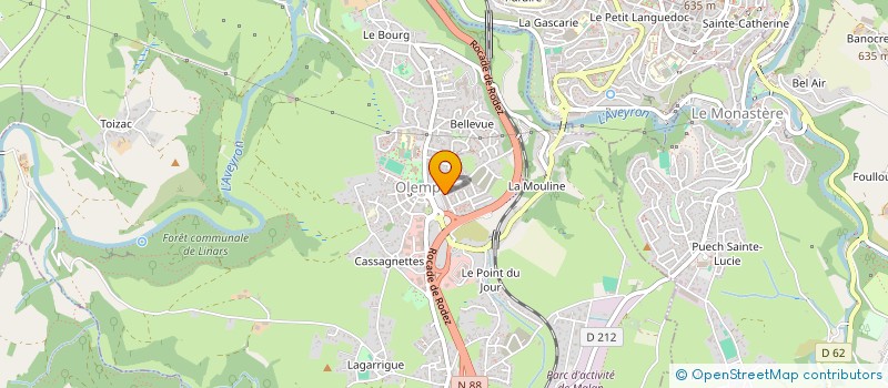 localisation de l'entreprise SCI THELLORANE  OLEMPS