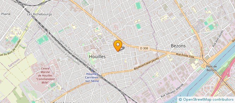 localisation de l'entreprise SCI THELODENT  HOUILLES