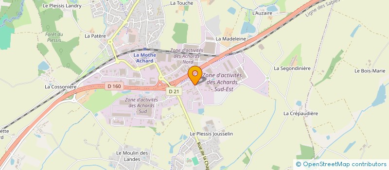 localisation de l'entreprise SCI THELY  LES ACHARDS