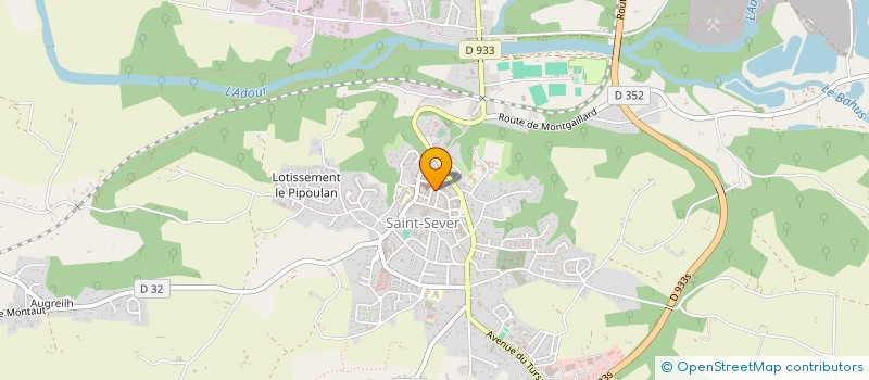 localisation de l'entreprise SCI THEMA 2000  SAINT-SEVER