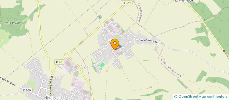 localisation de l'entreprise SCI THEMA  ERCUIS