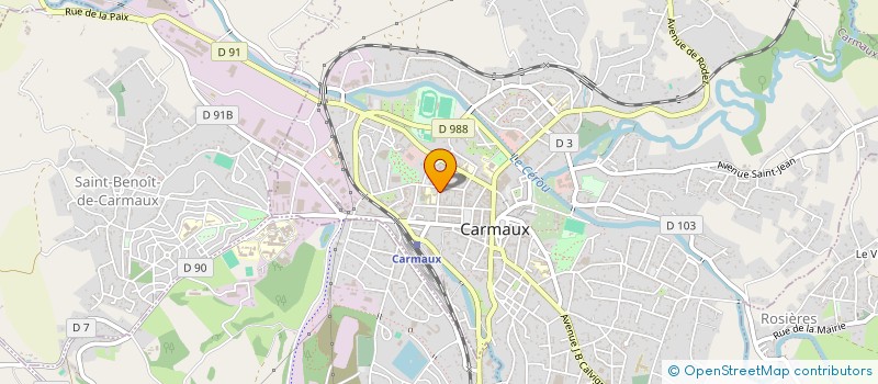 localisation de l'entreprise SCI THEMA  CARMAUX