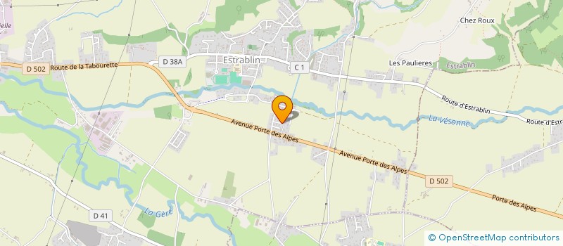 localisation de l'entreprise SCI THEMA  ESTRABLIN