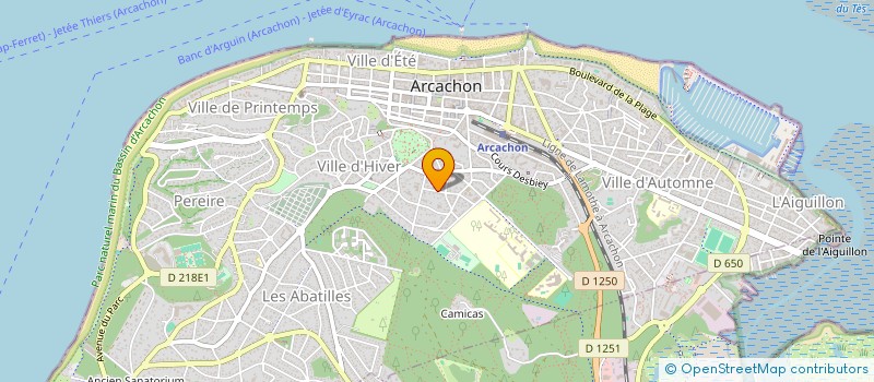 localisation de l'entreprise SCI THEMANE  ARCACHON