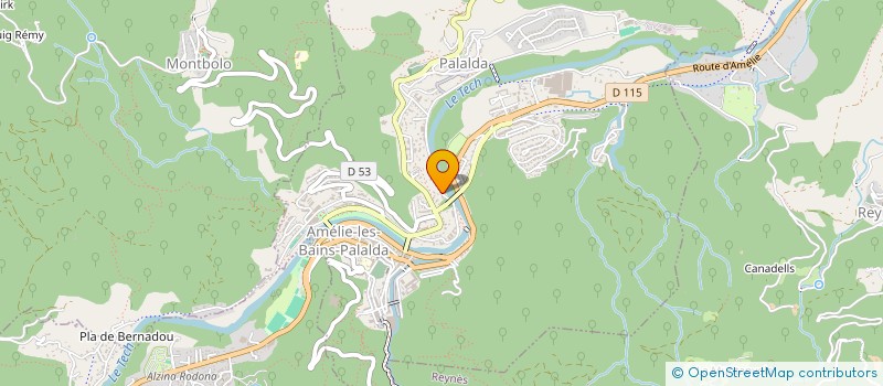 localisation de l'entreprise SCI THEMAR 2007  AMELIE-LES-BAINS-PALALDA