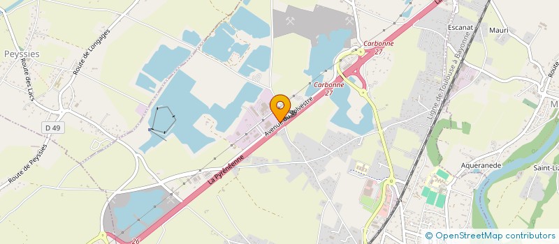 localisation de l'entreprise SCI THEMAT  CARBONNE