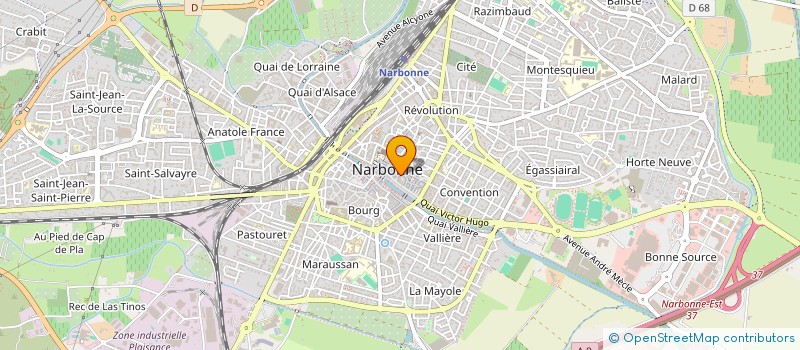 localisation de l'entreprise SCI THEMIS  NARBONNE