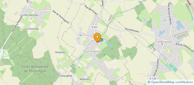 localisation de l'entreprise SCI THEMIS  ATTICHES