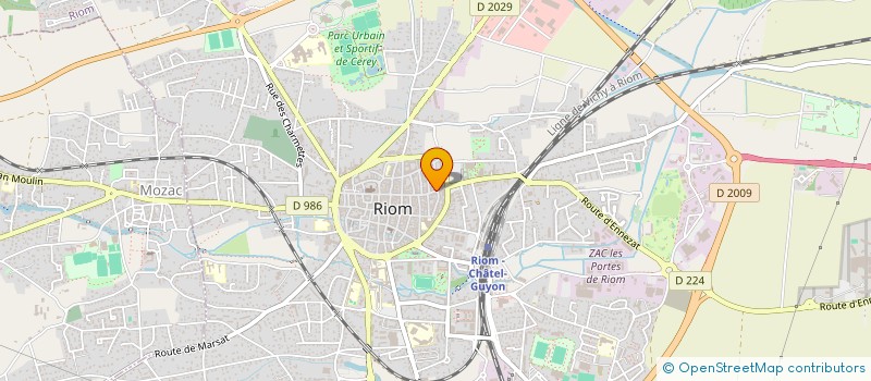 localisation de l'entreprise SCI THEMIS  RIOM