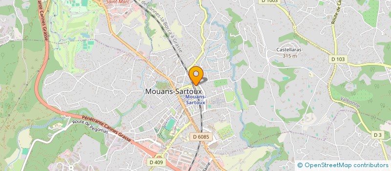 localisation de l'entreprise SCI THEMIS  MOUANS-SARTOUX