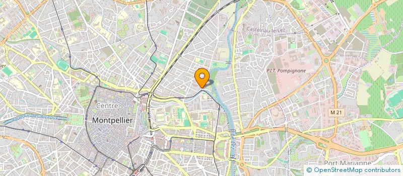 localisation de l'entreprise SCI THEMIS COURONNE à MONTPELLIER